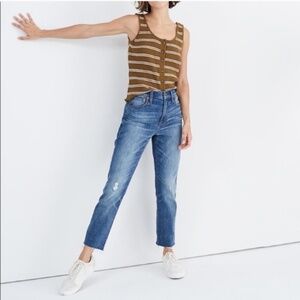 Madewell High-Rise Slim Crop Boyjean – Size 25